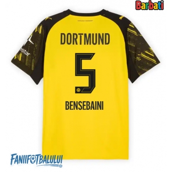 Borussia Dortmund Ramy Bensebaini #5 Tricou Fotbal Replică 2025-26 Barbati Acasa